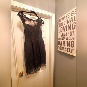 Black lace cocktail dress. Size Small.
